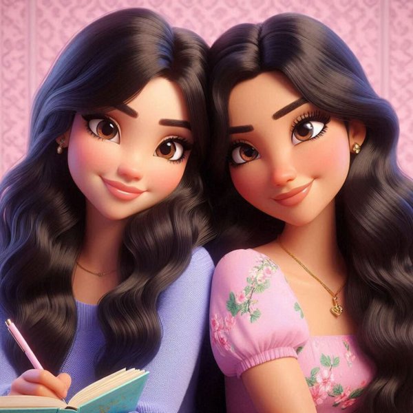  عکس پروفایل دوقلو دختر کارتونی