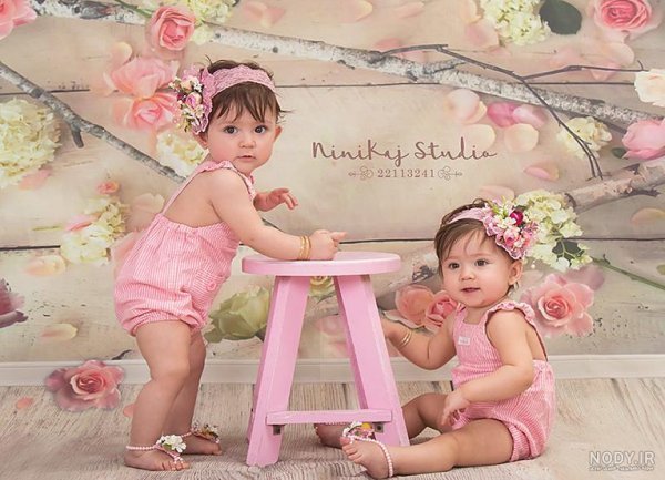  عکس دختر دوقلو خوشگل