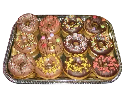  عکس دونات های شیرین و رنگارنگ