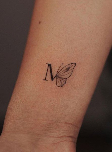  عکس تتو طرح پروانه های در حال پرواز