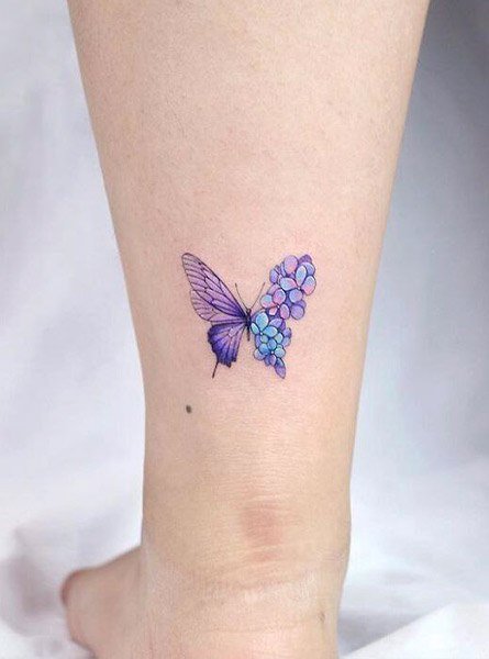  عکس تتو طرح پروانه های در حال پرواز