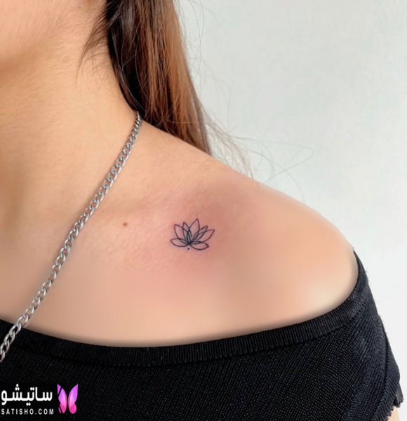  تاتو پروانه روی ترقوه