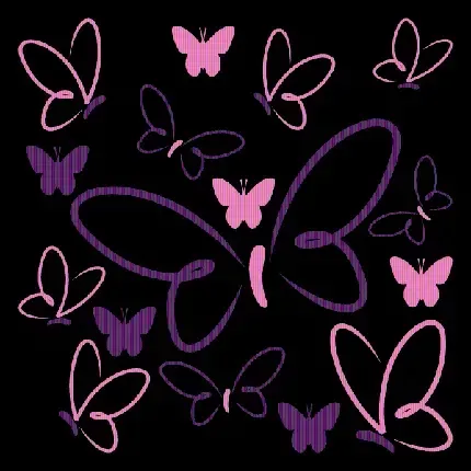  دانلود تصویر خالکوبی طرح پروانه و گل