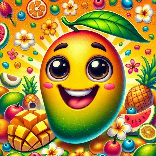  عکس انبه زرد نقاشی