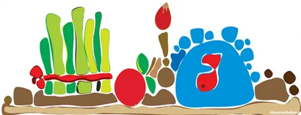 عکس سفره هفت سین کودکانه نقاشی