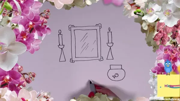  عکس سفره هفت سین کودکانه نقاشی