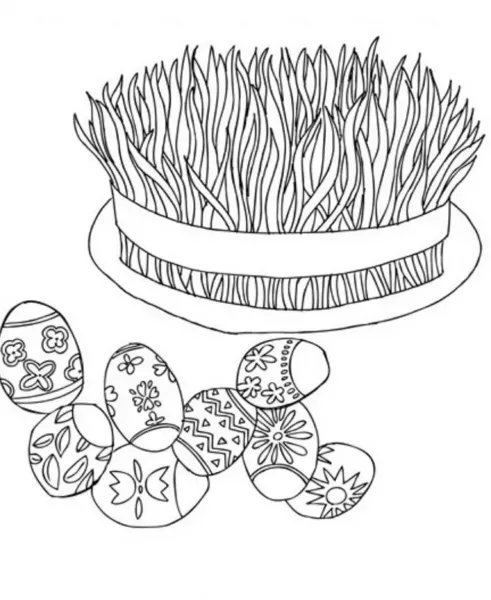  عکس سفره هفت سین کودکانه نقاشی