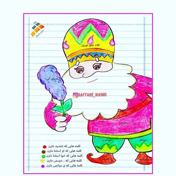  عکس نقاشی عمو نوروز برای کودکان