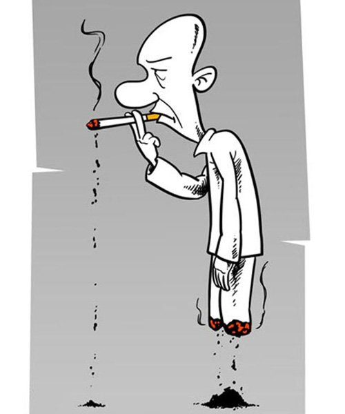  نقاشی در مورد سیگار کشیدن