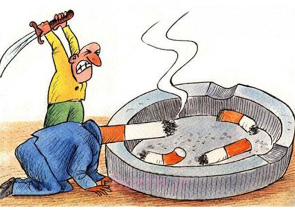  نقاشی در مورد سیگار کشیدن