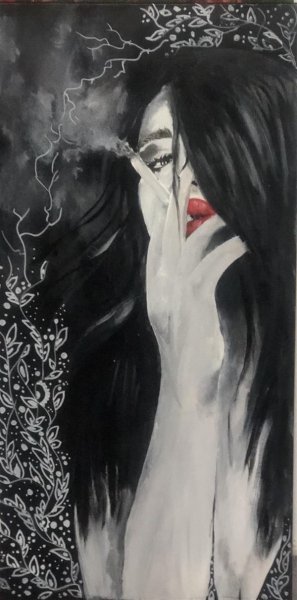 نقاشی سیگار ساده