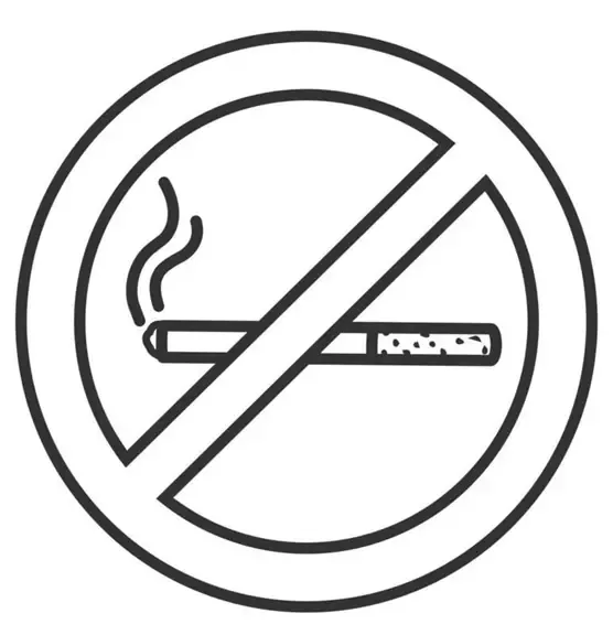 نقاشی سیگار ممنوع برای مدرسه