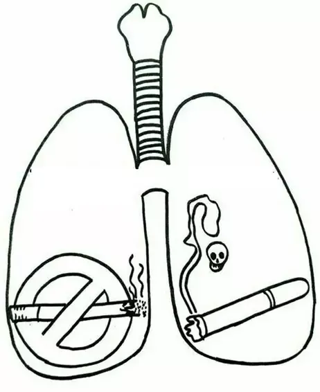 نقاشی سیگار ممنوع برای مدرسه