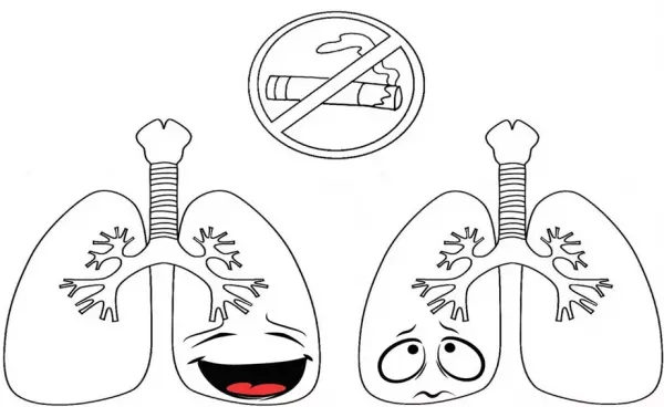 نقاشی سیگار ممنوع برای مدرسه