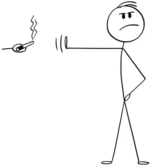 نقاشی سیگار ممنوع برای مدرسه