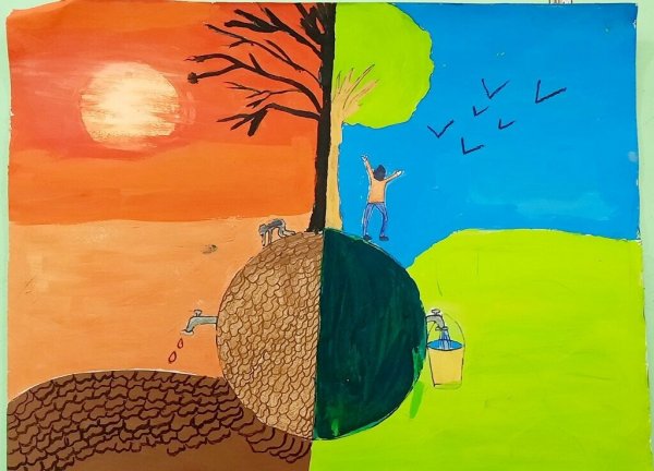  عکس صرفه جویی در مصرف آب کودکانه