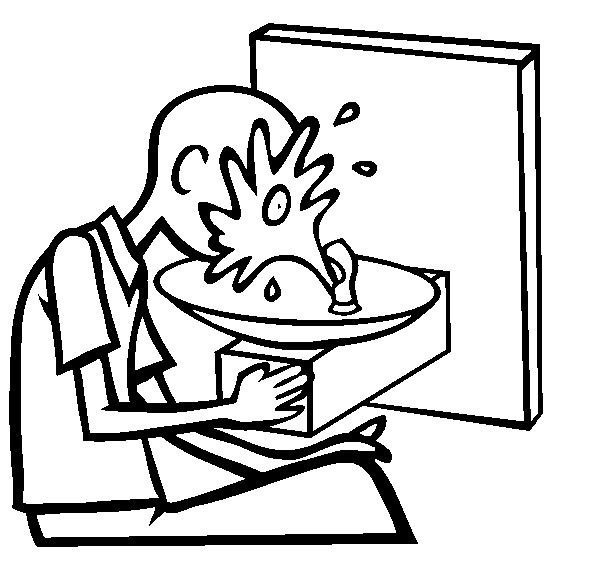 نقاشی صرفه جویی اب در مسواک زدن