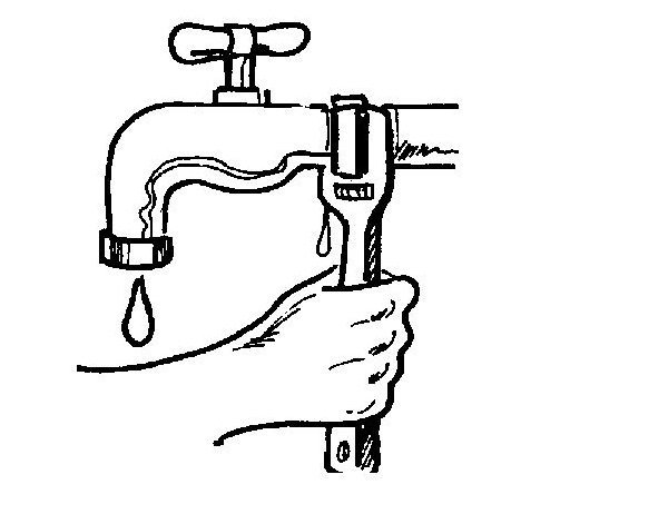 نقاشی صرفه جویی اب در مسواک زدن