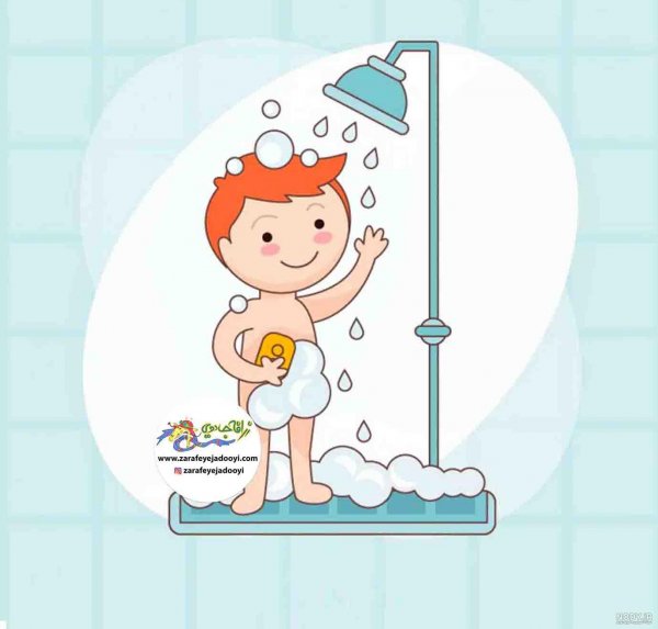 نقاشی صرفه جویی اب در مسواک زدن