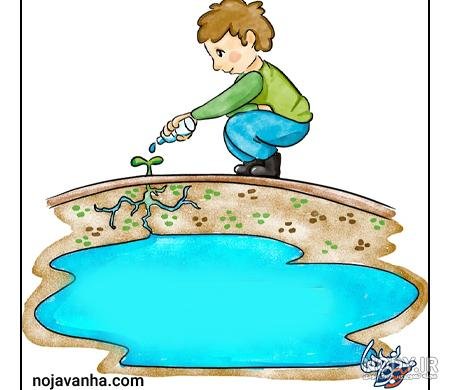  نقاشی صرفه جویی اب در مسواک زدن