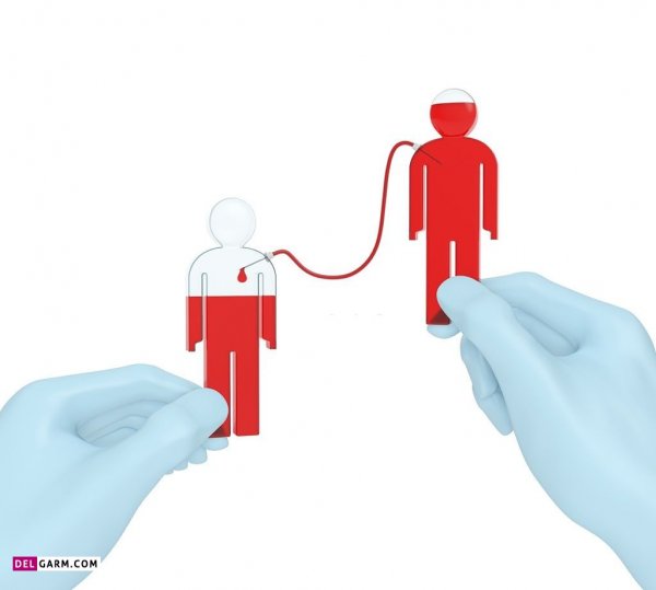 عکس اهدای خون در بیمارستان