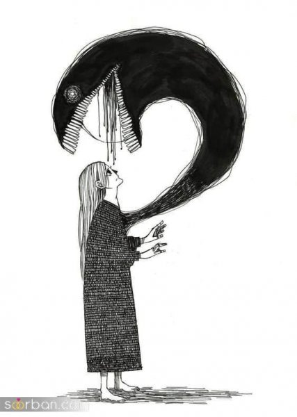  نقاشی خفن ترسناک دخترانه