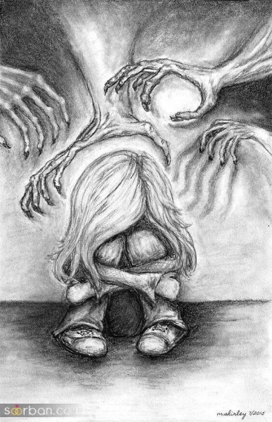  نقاشی خفن ترسناک دخترانه