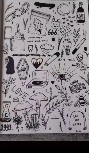 نقاشی دارک پینترست مینیمال