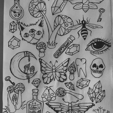  نقاشی دارک پینترست مینیمال