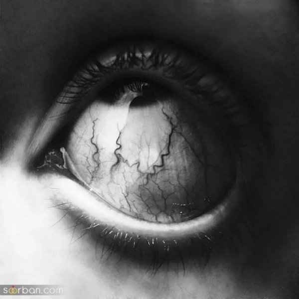 نقاشی چشم پسر