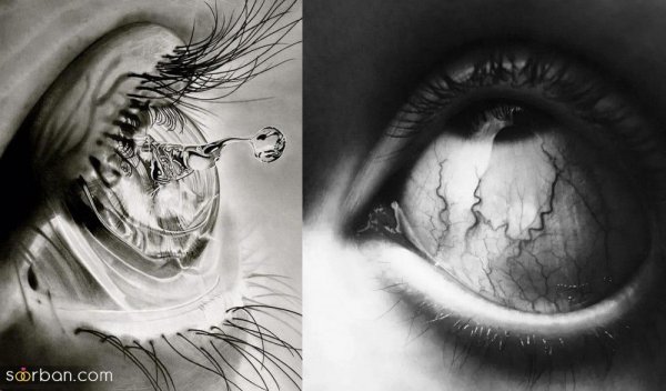  نقاشی چشم پسر