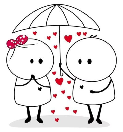  نقاشی عاشقانه آسان