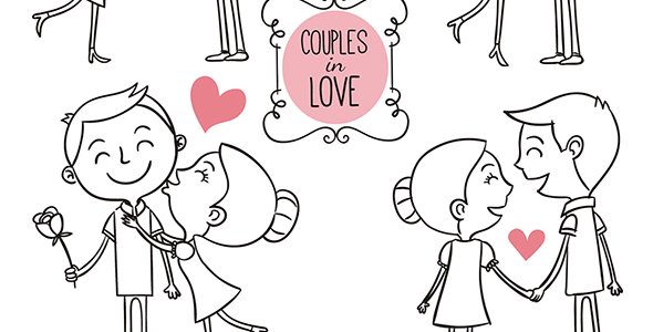  نقاشی عاشقانه آسان