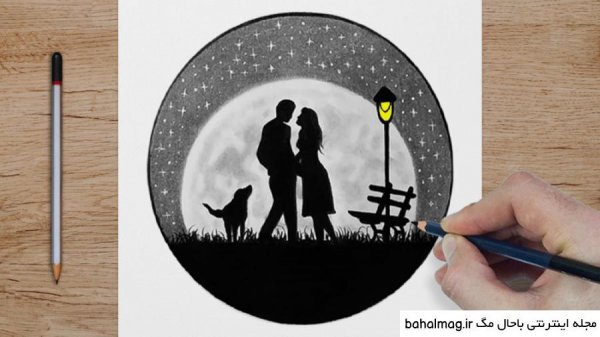 نقاشی عاشقانه آسان