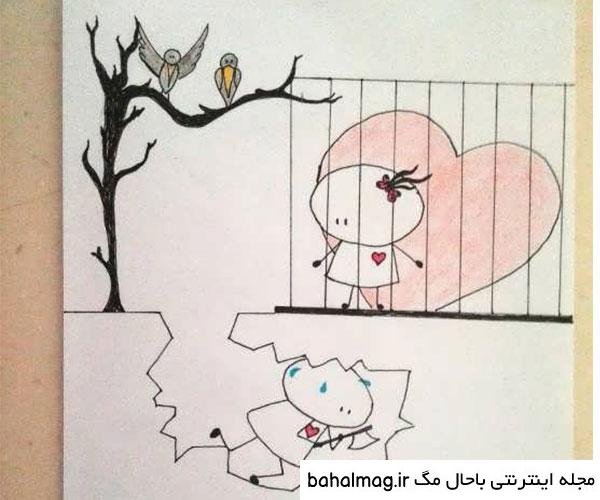 نقاشی عاشقانه آسان