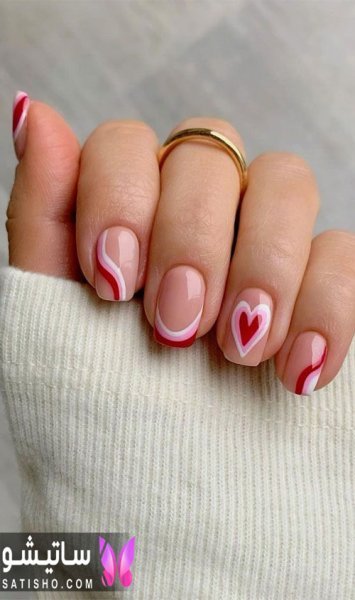  عکس مدل طرح ناخن ولنتاین 2026