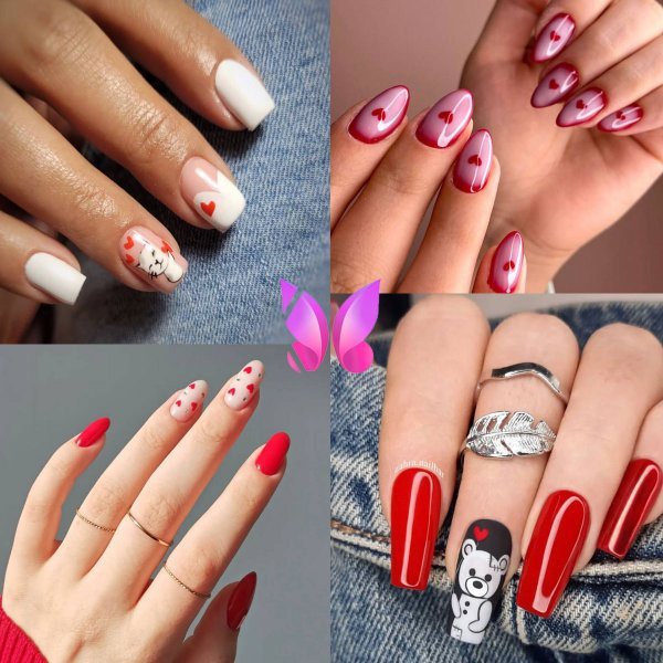  عکس مدل طرح ناخن ولنتاین 2026