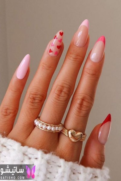  عکس مدل طرح ناخن ولنتاین 2026