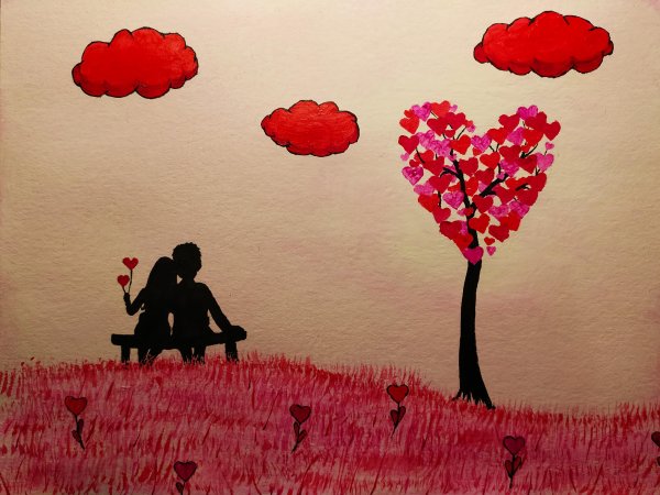  نقاشی عاشقانه و رومانتیک برای ولنتاین