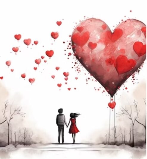  نقاشی عاشقانه و رومانتیک برای ولنتاین
