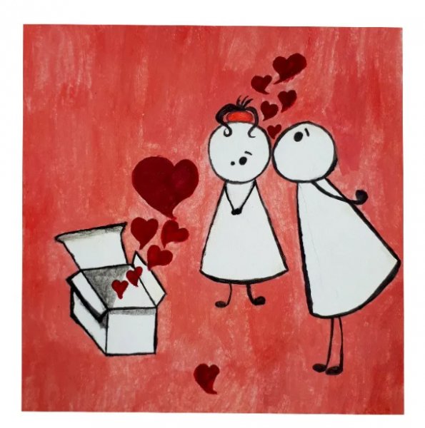  نقاشی عاشقانه و رومانتیک برای ولنتاین