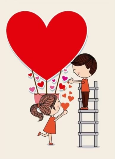  نقاشی دختر و پسر فانتزی ولنتاین 2026