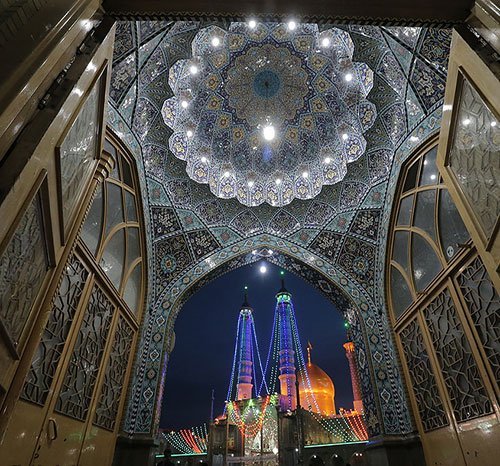 عکس حرم حضرت معصومه برای استوری