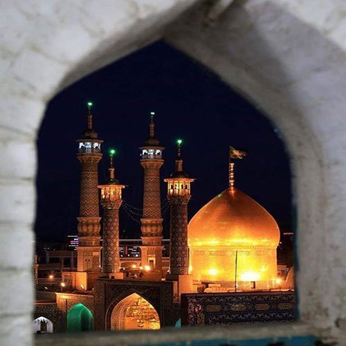 عکس حرم حضرت معصومه برای استوری