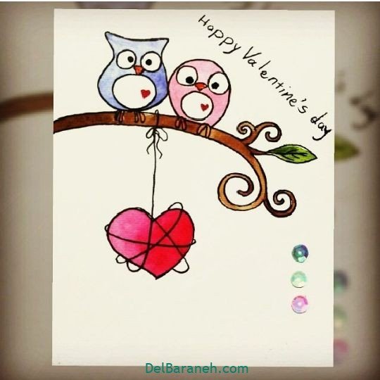  عکس کارت پستال تبریک ولنتاین
