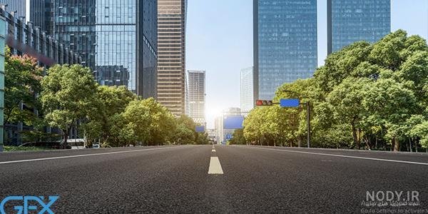  عکس پس زمینه جاده سبز با کیفیت عالی