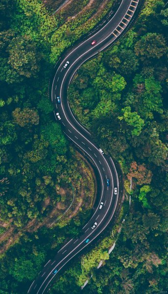  عکس پس زمینه جاده سبز با کیفیت عالی