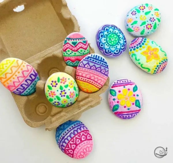  ایده تزیین تخم مرغ رنگی برای سفره هفت سین 1405