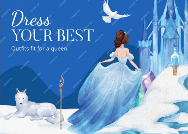  عکس نقاشی سیندرلا با رنگ