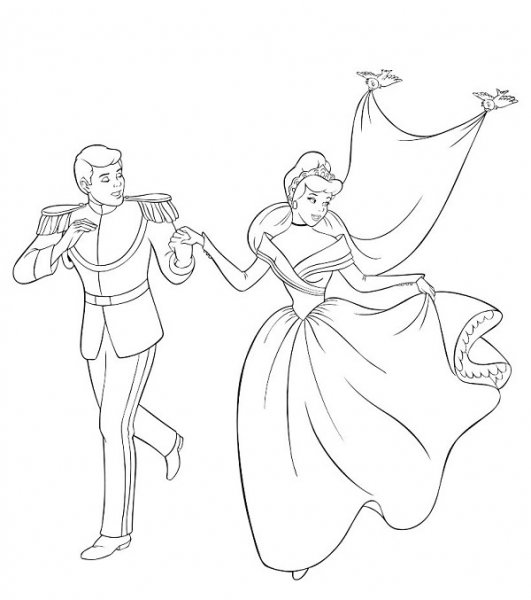  عکس نقاشی سیندرلا و شاهزاده